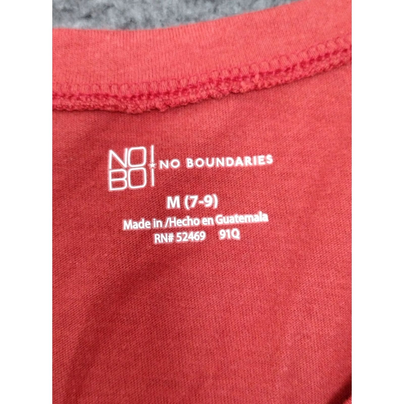 Vintage No Boundaries T-Shirt Women's Juniors Red M 7-9 Adults? Size M / US 6-8 / IT 42-44 - 6 Thumbnail