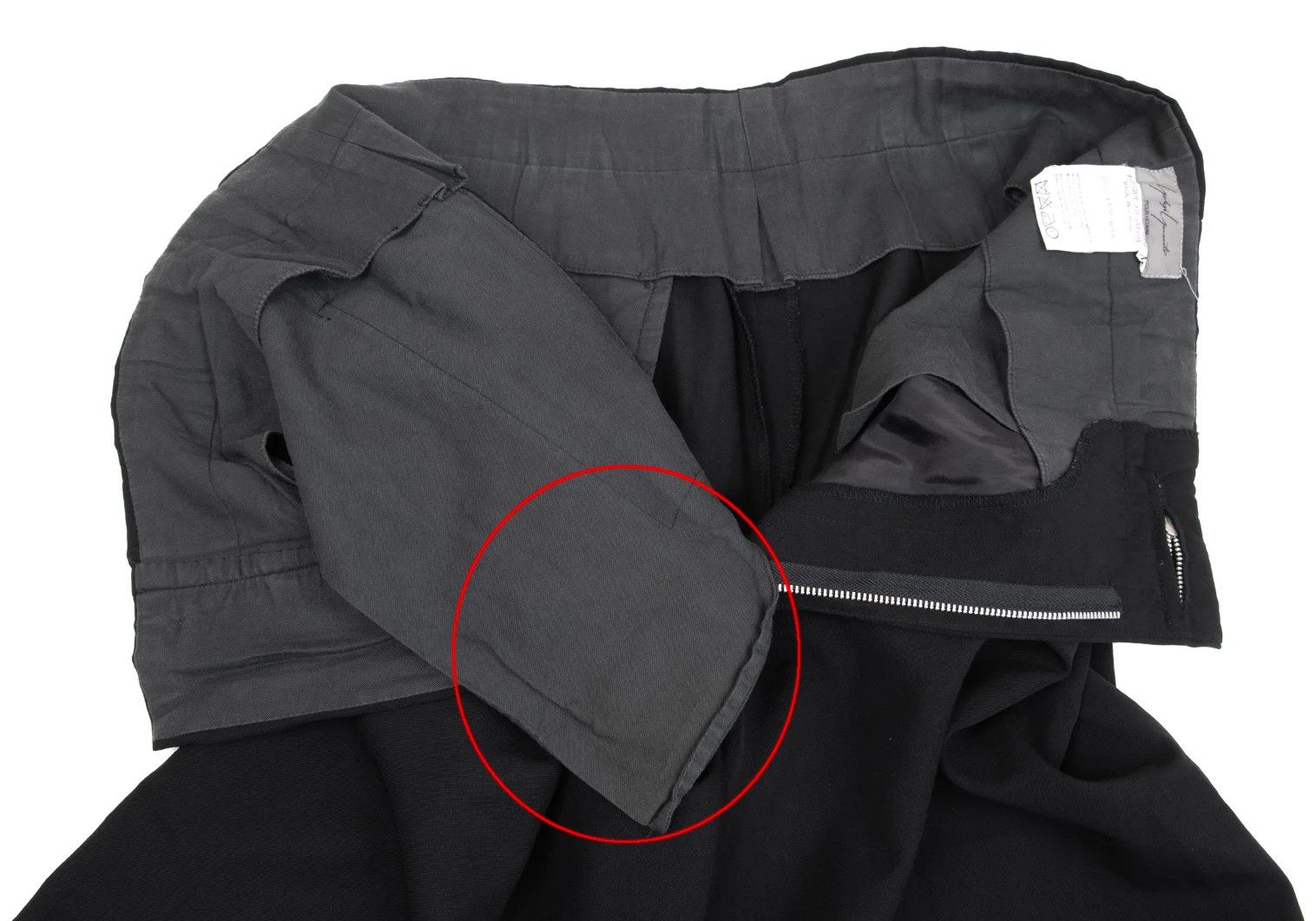 Yohji Yamamoto Yohji Yamamoto Wool Gabardine Zip Trousers Size US 38 / EU 54 - 7 Thumbnail