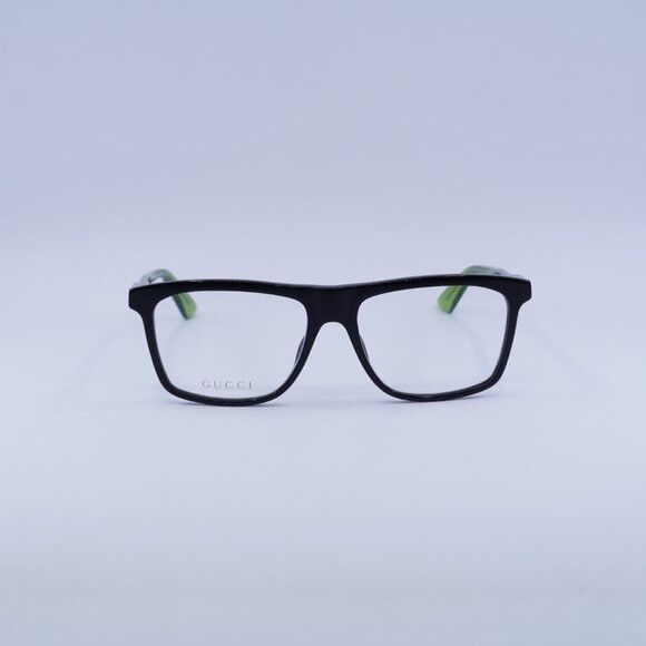 Gucci 🕶️ New Gucci GG1820O 006 Eyeglasses - Shiny Black/Green Size ONE SIZE - 2 Thumbnail