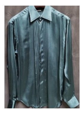 image of Tom Ford O1Loc1C0224 94Yhdpsz Shirt In Blue, Men's (Size Small)