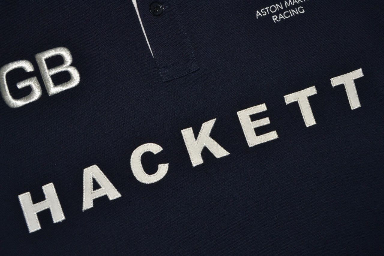 Hackett Hackett Aston Martin Racing Mens Blue Polo Shirt Size L Size US L / EU 52-54 / 3 - 6 Thumbnail