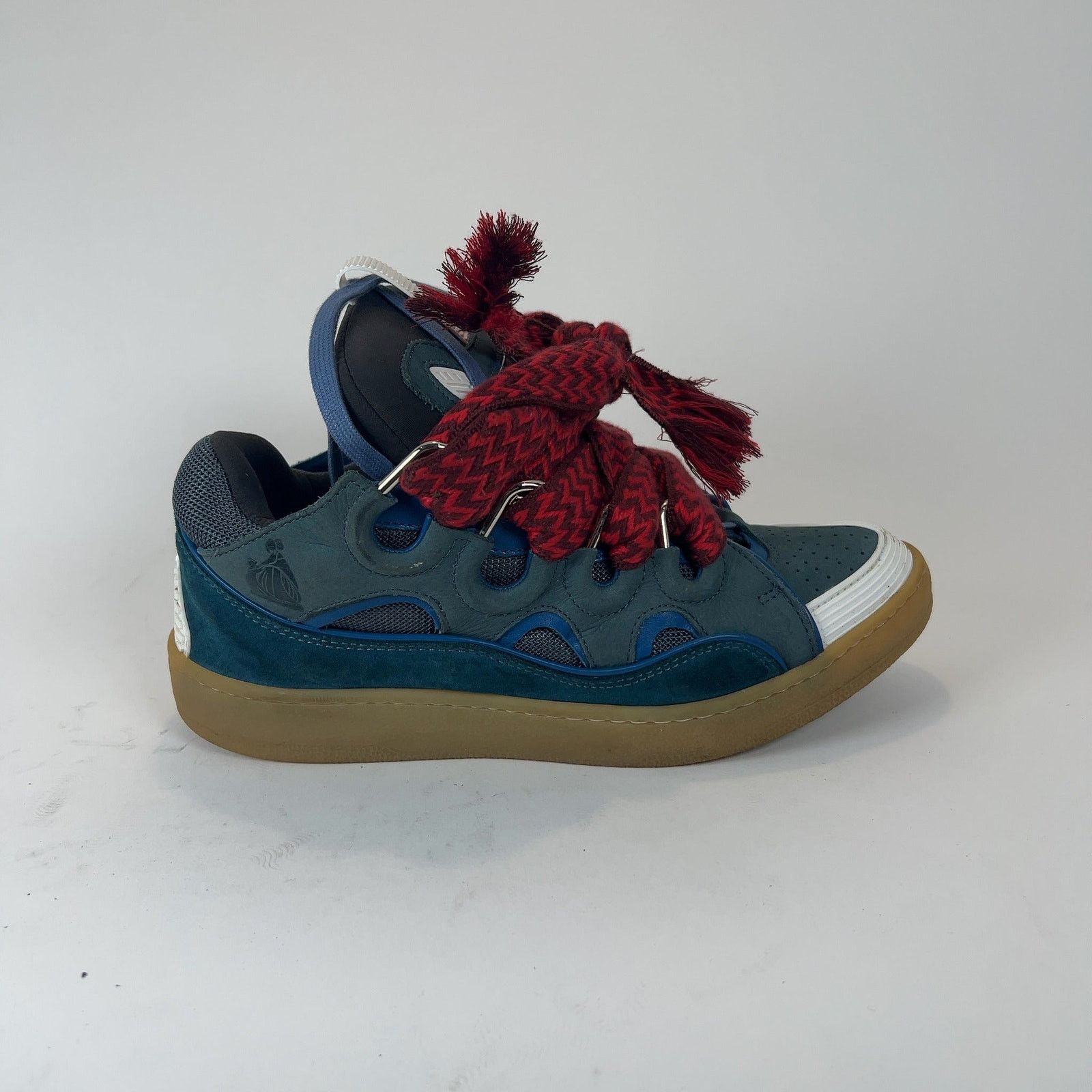 Lanvin Lanvin Navy Curb Low Top Sneakers Size US 9 / EU 42 - 1 Thumbnail