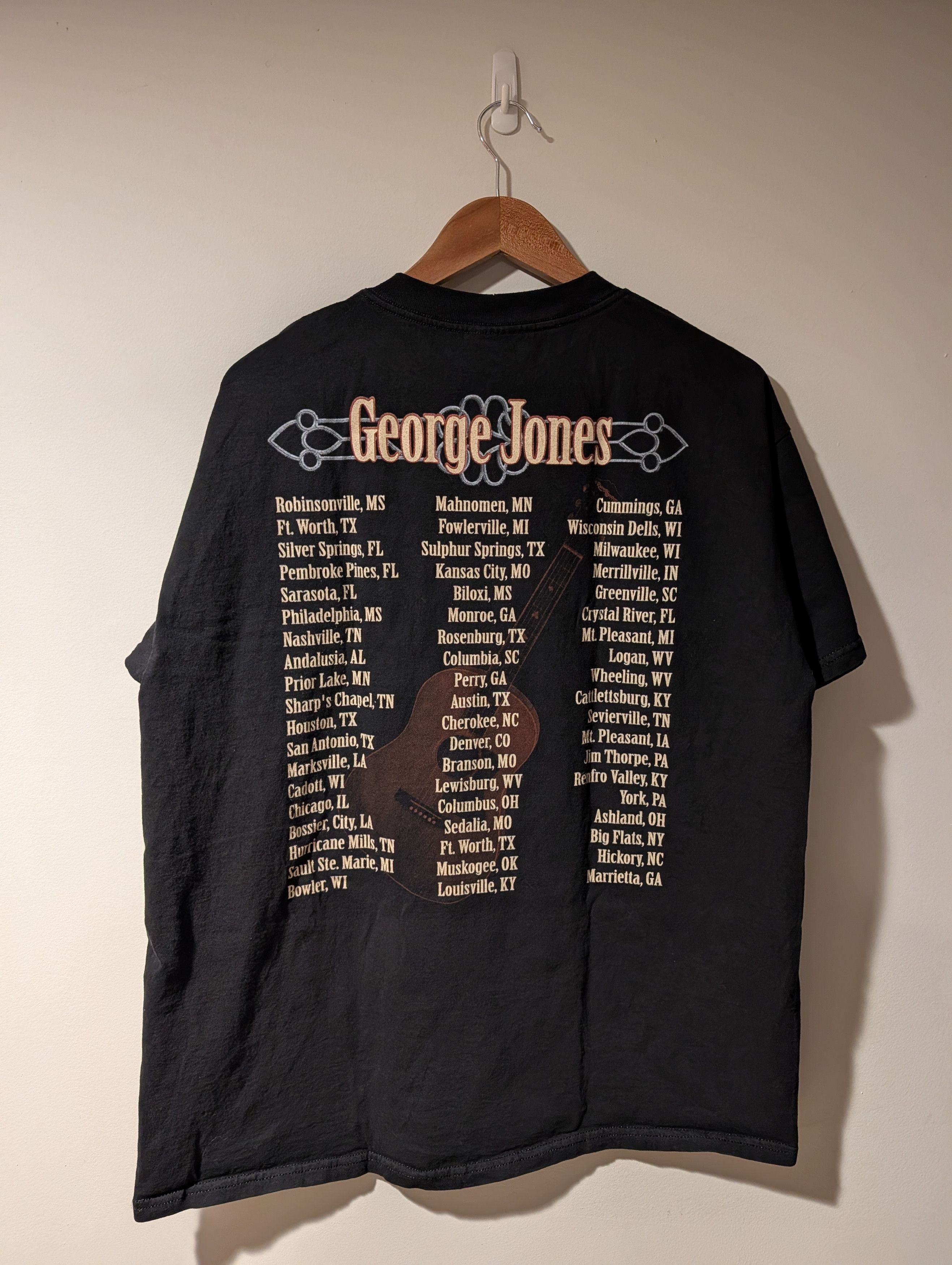 Band Tees Vintage 90s George Jones I Lived To Tell It All Tour T-Shirt Size US XL / EU 56 / 4 - 4 Thumbnail