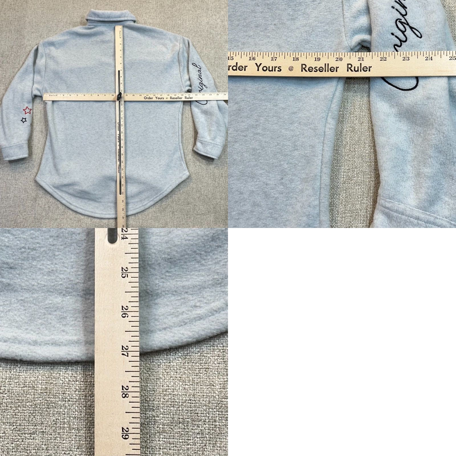 Vintage Mickey Mouse Women's XS Fleece Shacket Embroidered Gray Polyester Heather Shacket Casual Disney Cartoon Club Theme Vintage: No, Brand: Freeze? Size XS / US 0-2 / IT 36-38 - 9 Thumbnail