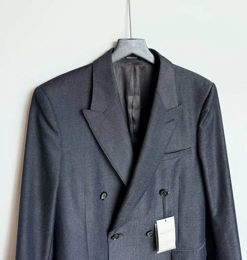 Alexander McQueen Alexander Mcqueen Mahai wool blended double-breasted suit Size 48R - 3 Thumbnail