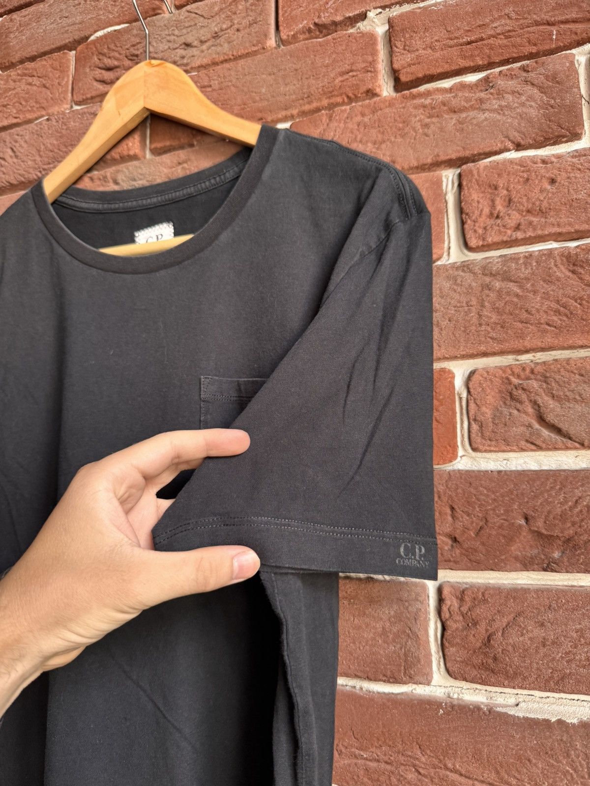 Massimo Osti Vintage C.P. Company pocket logo black t Shirt Rare m Size US M / EU 48-50 / 2 - 5 Thumbnail
