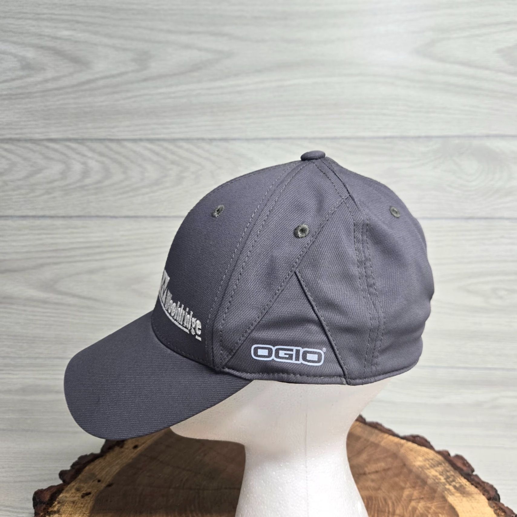Vintage Woolridge Trucking Stretch Fit Adjustable Gray Cap Hat Mens Size ONE SIZE - 3 Thumbnail