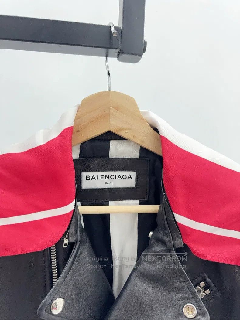 Balenciaga Balenciaga Black Leather Jacket, Size 36, Scarf Removable Size XS / US 0-2 / IT 36-38 - 4 Thumbnail