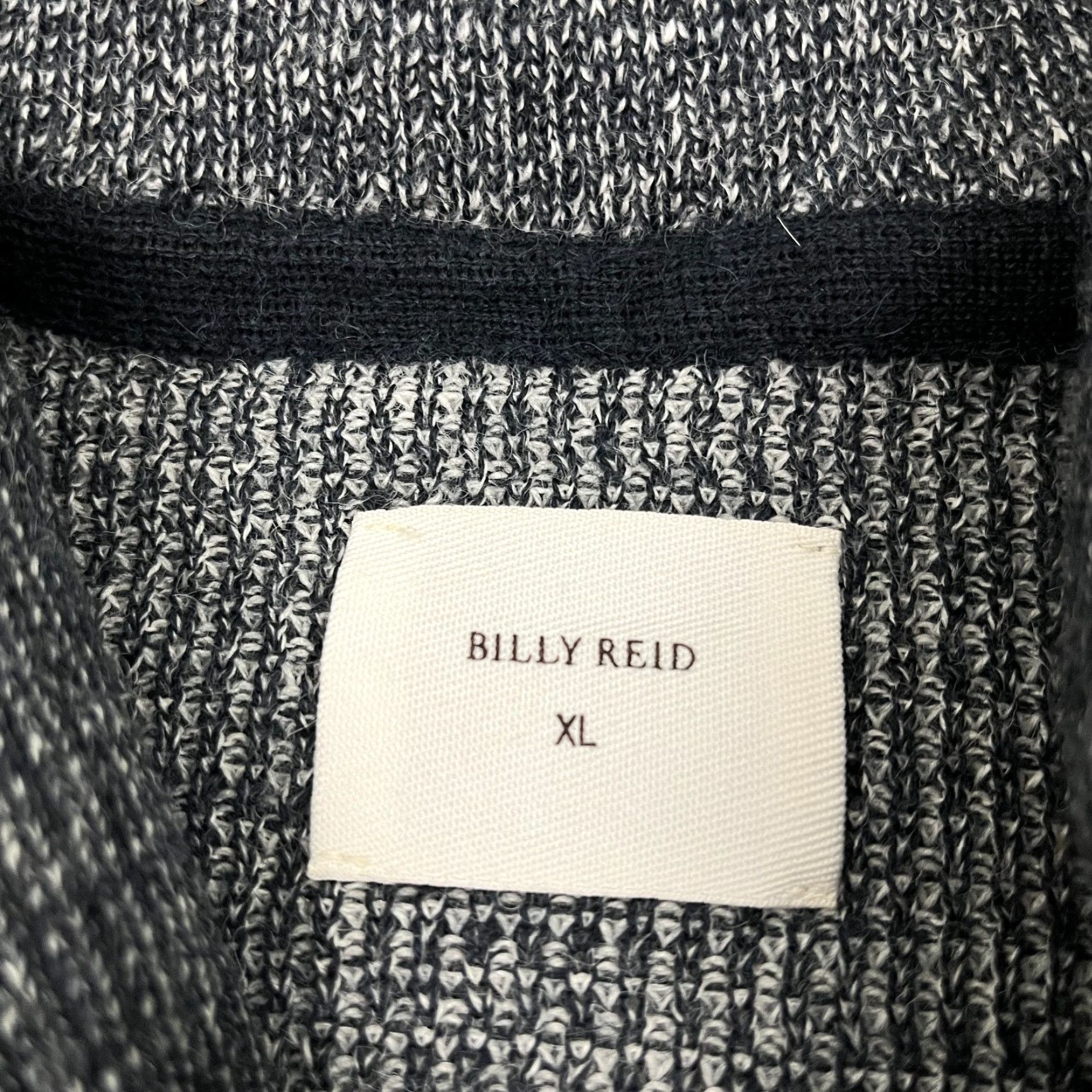 Billy Reid Billy Reid Sweater Mens XL Blue Gray Alpaca Wool Pullover Shawl Collar Preppy Size US XL / EU 56 / 4 - 2 Thumbnail