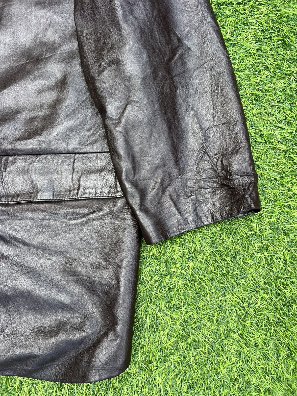 Lanvin Vintage Lanvin Sports Italian Leather Car Coat - Large Size US L / EU 52-54 / 3 - 7 Thumbnail