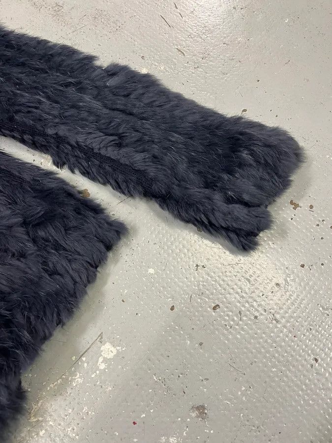 Marc Jacobs 2010s Marc Jacobs Navy Rabbit Fur Officer Jacket Size M / US 6-8 / IT 42-44 - 6 Thumbnail