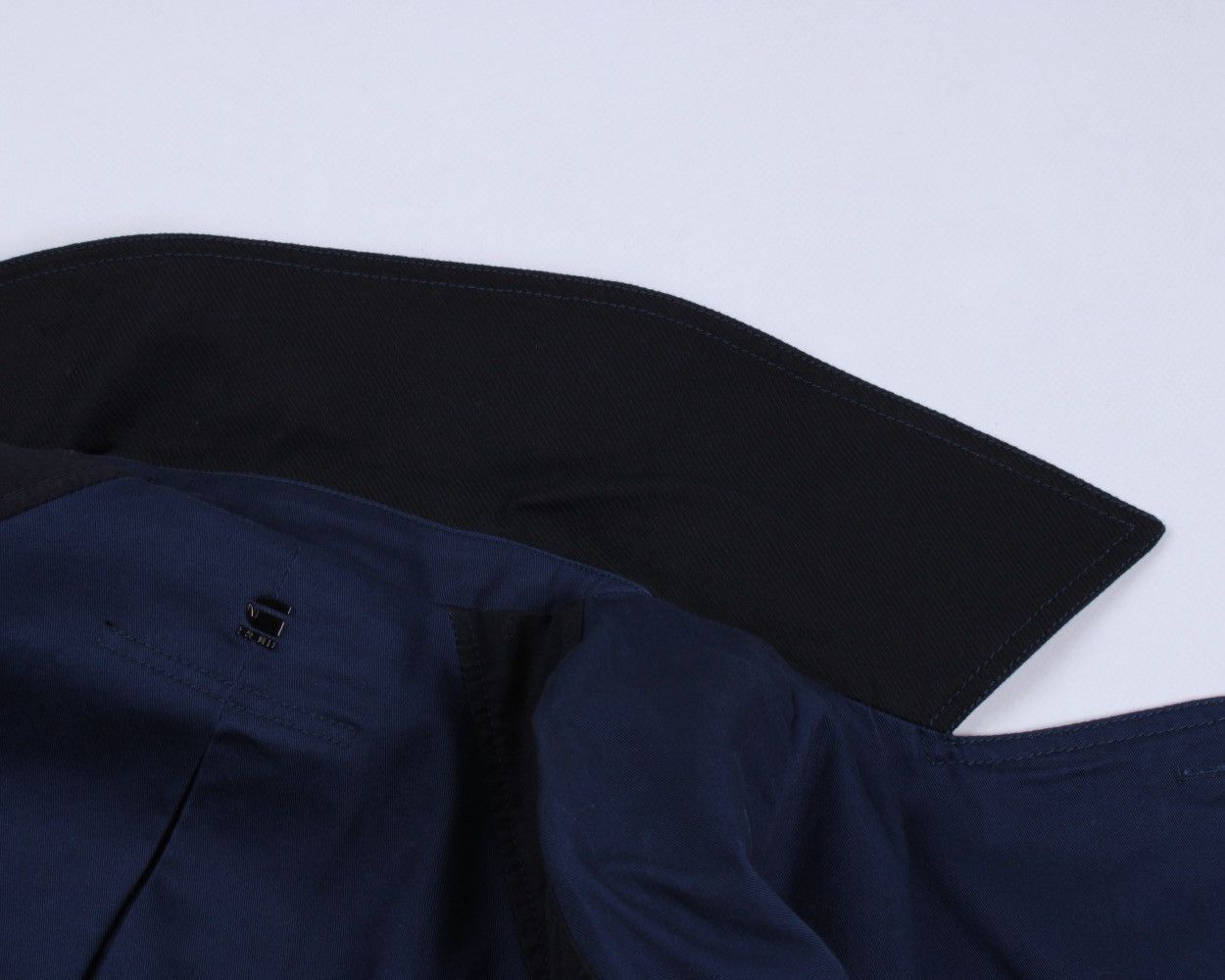Designer × G-Star G-STAR RAW Duty Classic Trench Blue Cotton Long Coat Jacket Size M / US 6-8 / IT 42-44 - 17 Thumbnail