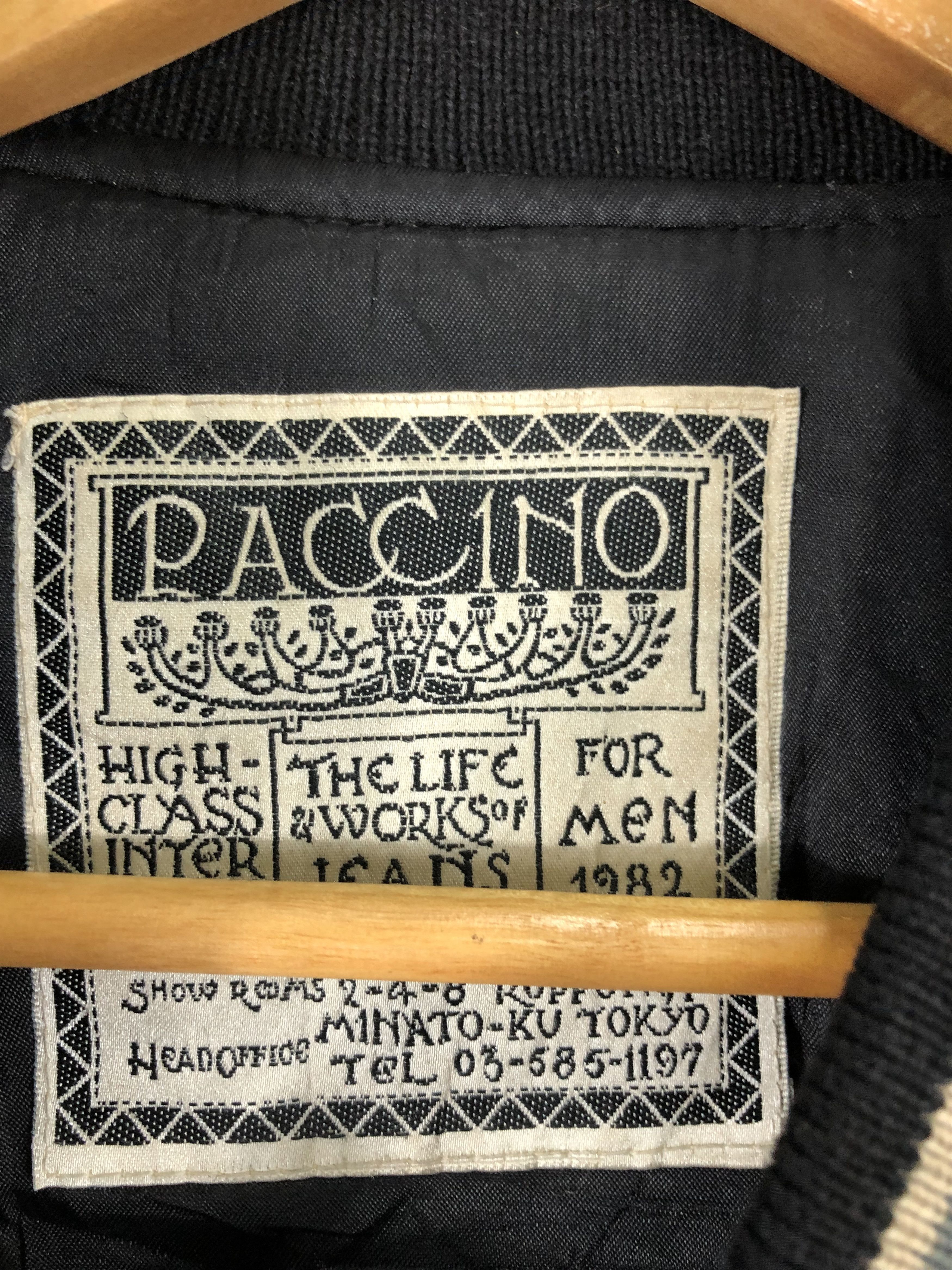 Japanese Brand Vintage 80s Paccino Embroidered Varsity Jacket Leather V0230 Size US L / EU 52-54 / 3 - 5 Thumbnail