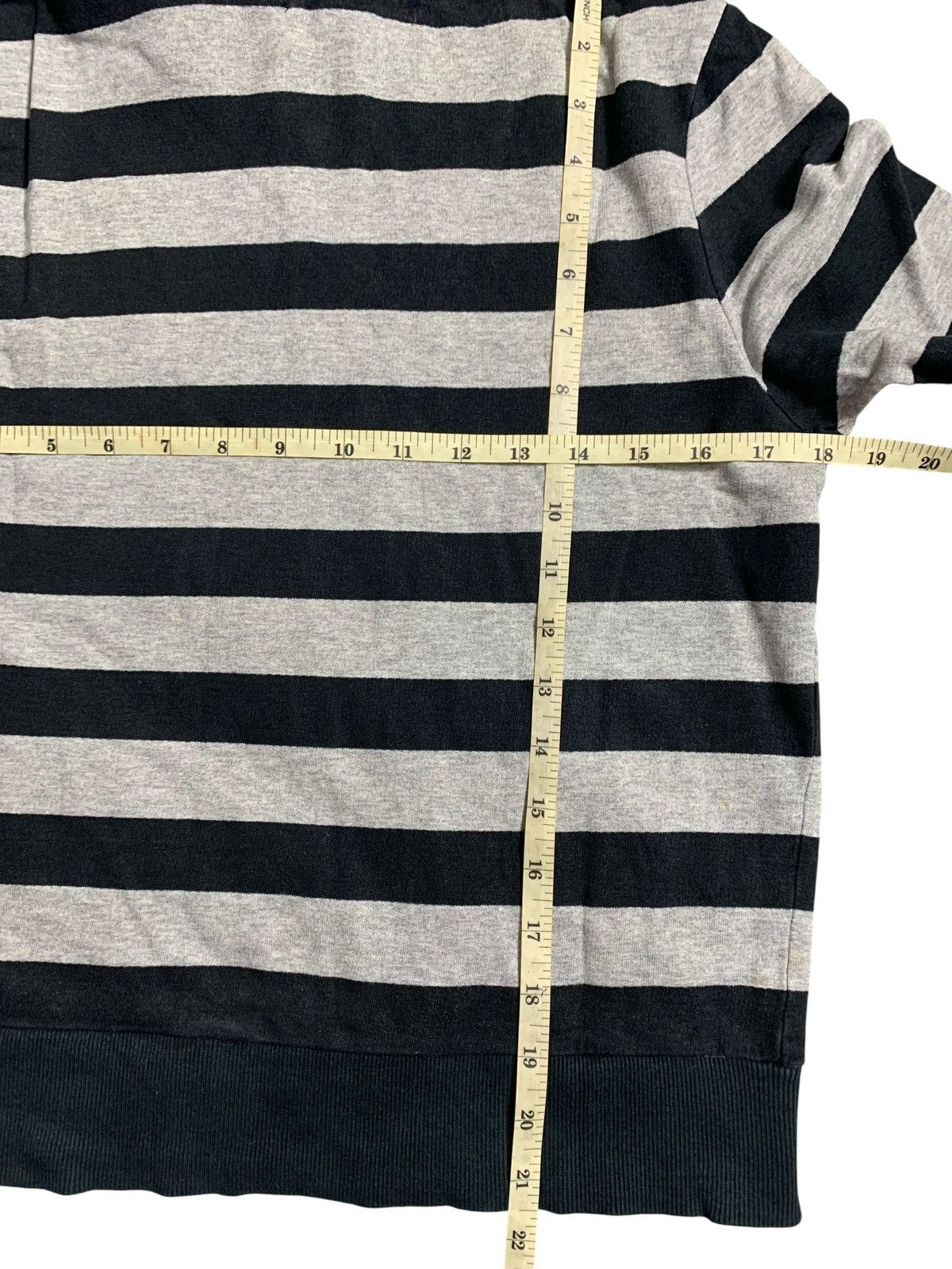 20471120 STRIPE UGIZ POEM FUR ZIP HOODIE IFSIX LGB HYSTERIC STYLE Size US M / EU 48-50 / 2 - 8 Thumbnail