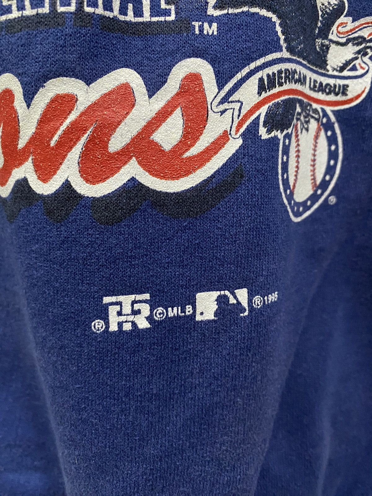 MLB Vintage 1995 mlb Indians Cleveland big logo sweatshirt Size US XL / EU 56 / 4 - 4 Thumbnail