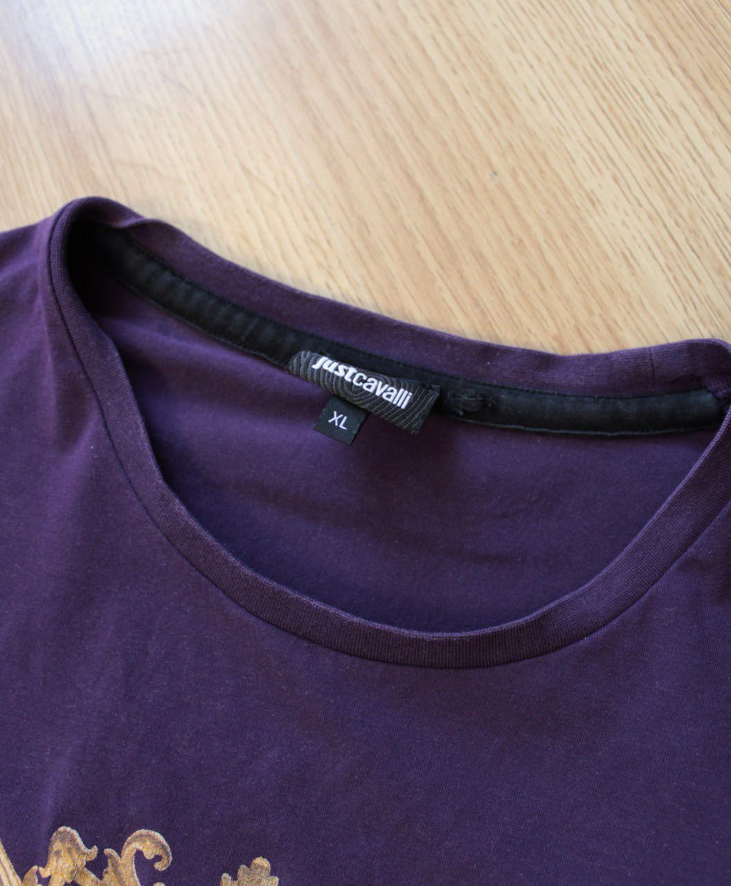 Roberto Cavalli 🔥 Just Cavalli Skull Logo T Shirt Purple Punk Y2K Size US XL / EU 56 / 4 - 2 Thumbnail