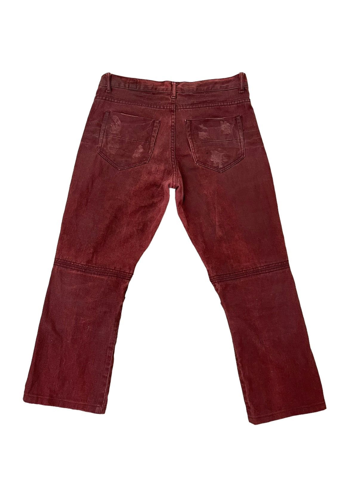 Japanese Brand Hagi Jeans Semantic Design Biker Cropp Regular Straight 8🟦0 Size US 33 - 11 Thumbnail