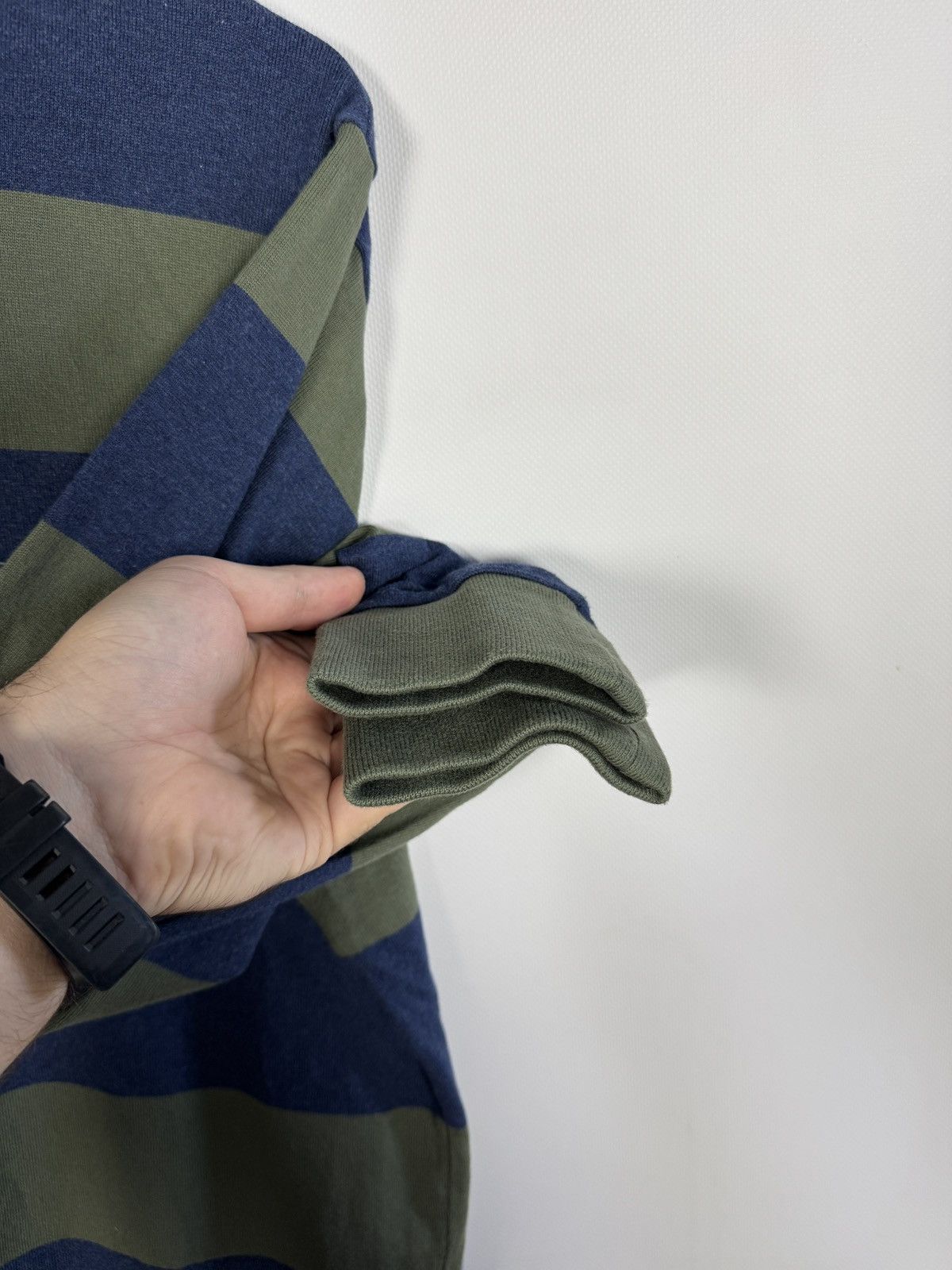 Gant GANT Polo Long Sleeve Striped Rugby Shirt Made in India Sz L Size US L / EU 52-54 / 3 - 7 Thumbnail