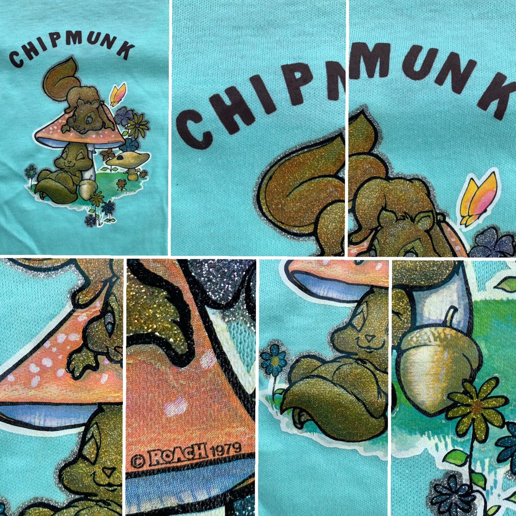 Vintage VINTAGE Twain Harte Chipmunk T Shirt Roach Iron On Back Fun-Tees XL Ladies Green 1980s Shirt Womens Size XL / US 12-14 / IT 48-50 - 6 Thumbnail