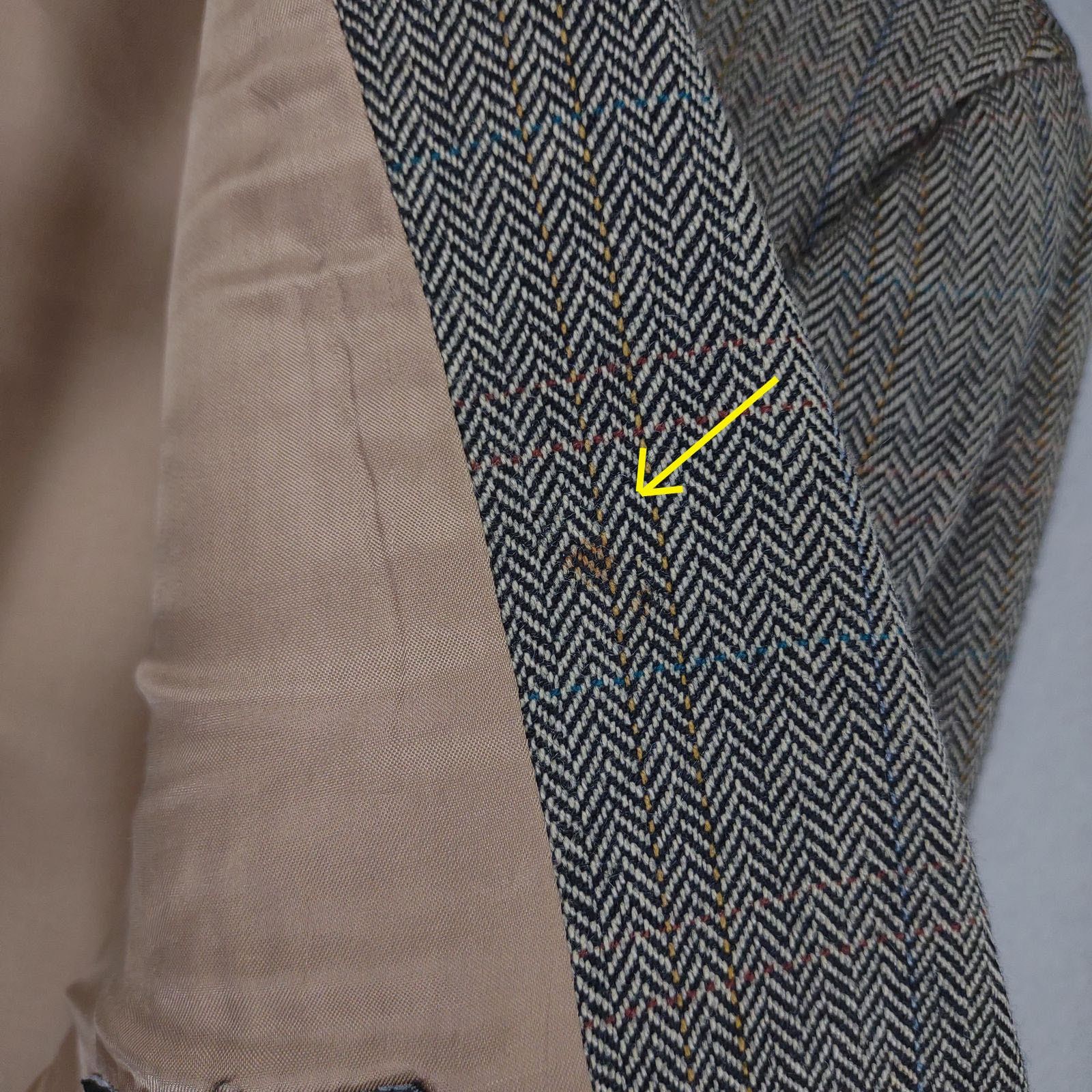 Izod IZOD Men's 44L Wool Herringbone Tweed Sports Coat Blazer Size 44L - 6 Thumbnail