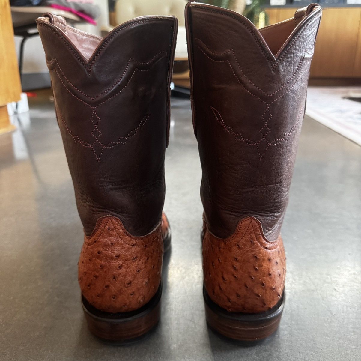 Other Mens Blackjack Ostrich cowboy boots Size US 9 / EU 42 - 4 Thumbnail