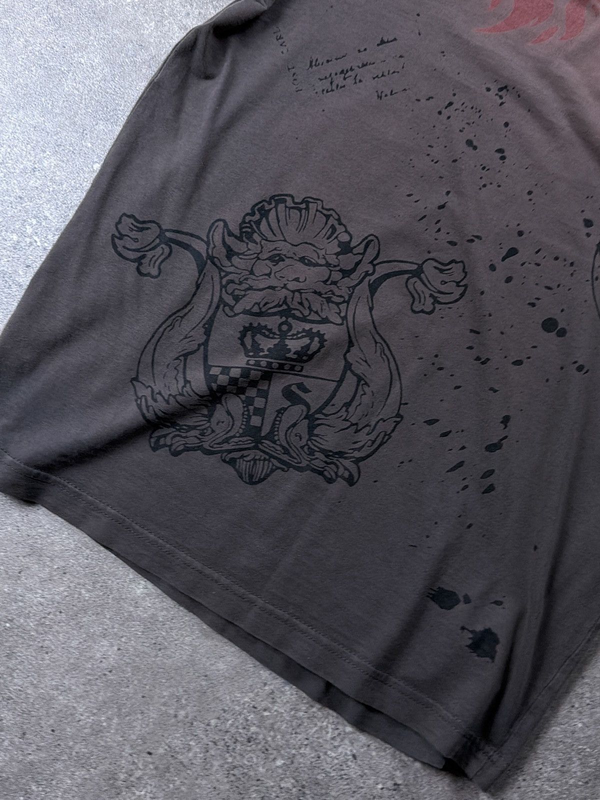 Affliction Vintage 2000s Affliction Style Skull Wings Graphic Logo Tee Size US S / EU 44-46 / 1 - 7 Thumbnail