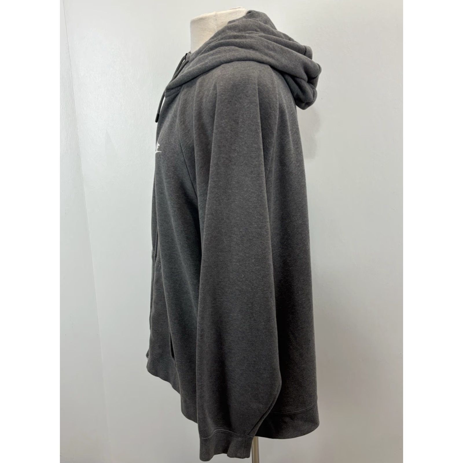 Nike Nike Sportswear Club Fleece Hoodie Sweatshirt Women’s 2X Plus Grey Full Zip Size XXL / US 16-18 / IT 52-54 - 2 Thumbnail