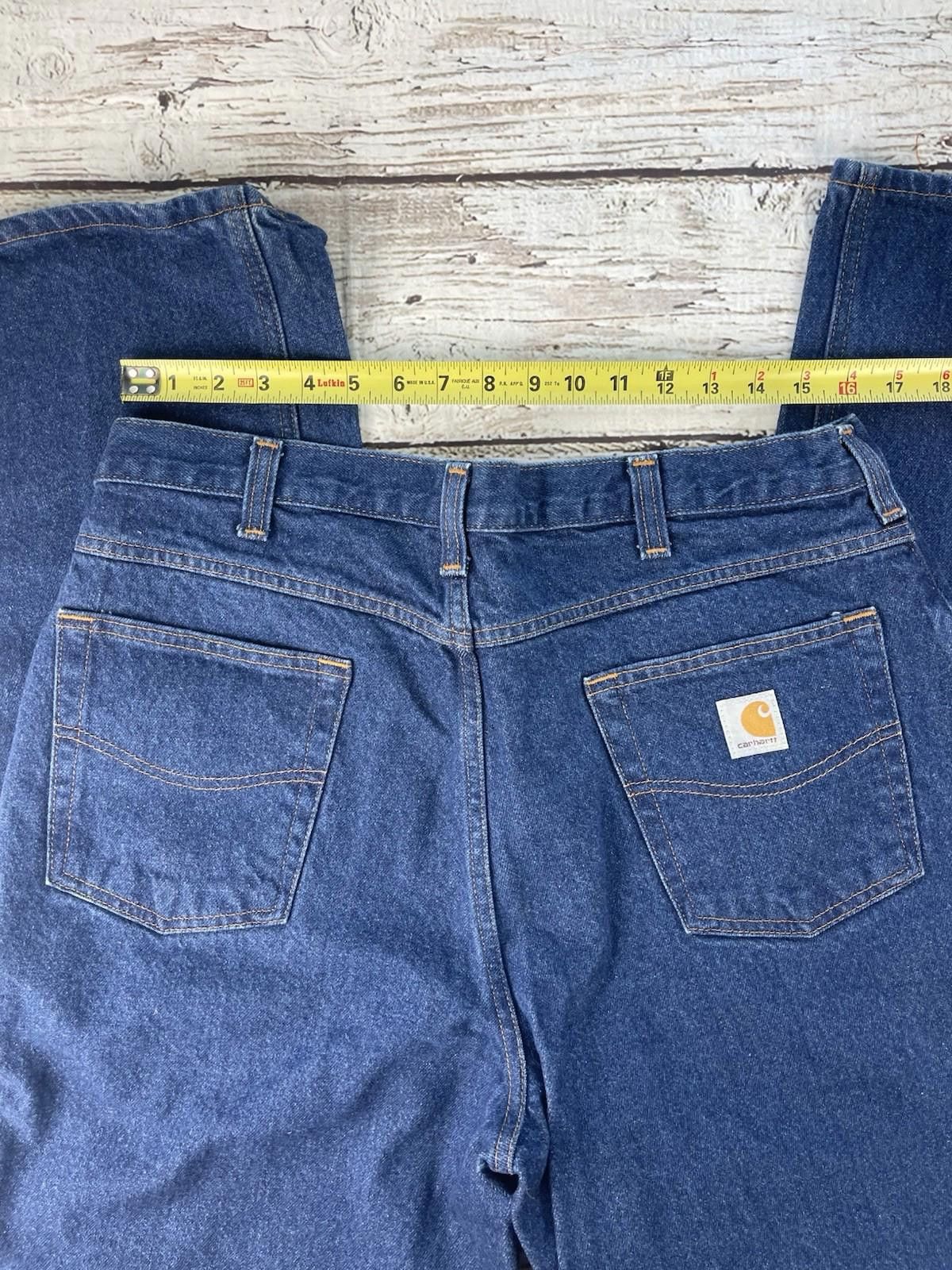 Carhartt Carhatt Dark Denim Men Jeans Size 36/32 Rental Size US 36 / EU 52 - 6 Thumbnail
