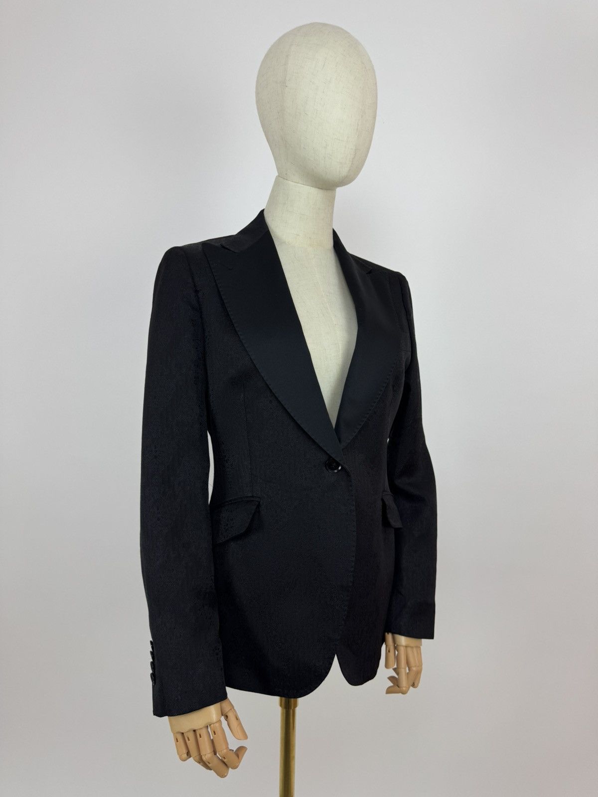 Designer × Tagliatore TAGLIATORE Womens Blazer Night Cocktail Smoking Jacket Size XS / US 0-2 / IT 36-38 - 2 Thumbnail