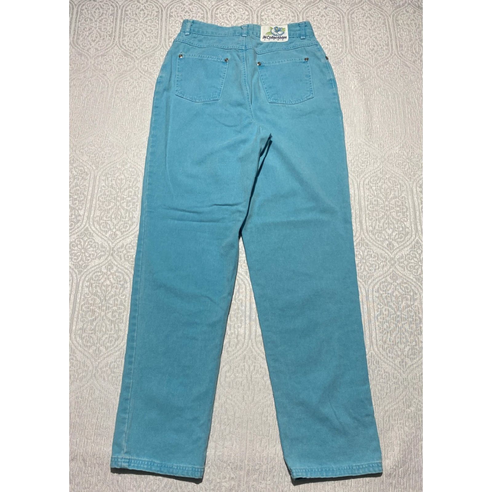 Vintage VINTAGE JH Collectibles Jeans Womens 10 Teal High Waisted Tapered Mom Denim 90s Size 32" / US 10 / IT 46 - 2 Thumbnail
