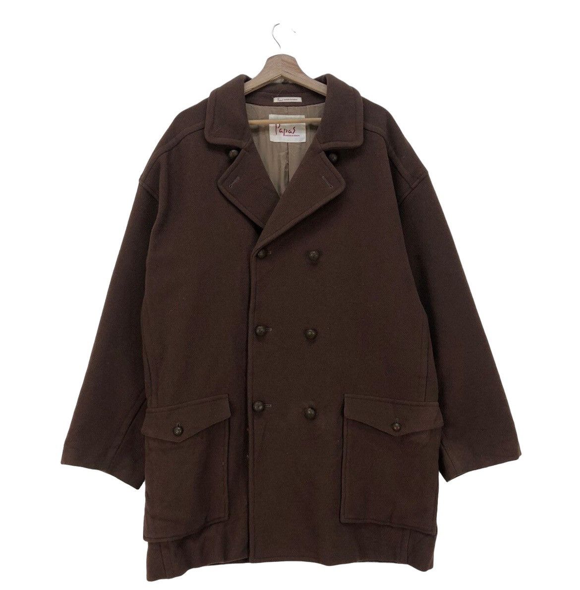 Autumn Cashmere × Japanese Brand 💥Papas Double Collar Jacket Size US L / EU 52-54 / 3 - 1 Thumbnail