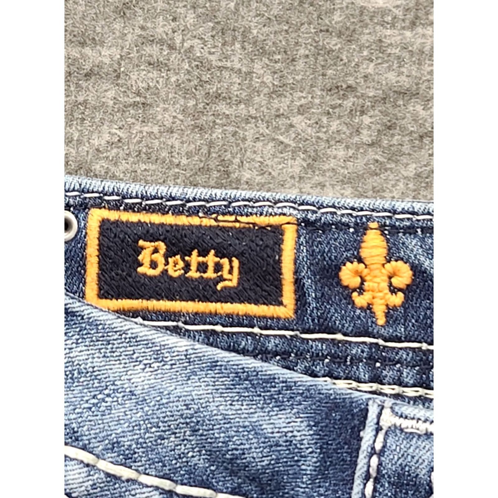 Vintage Rock Revival Jeans Womens 26x31 Betty Skinny Fit Ankle Mid Rise Distressed Size 26" / US 2 / IT 38 - 4 Thumbnail