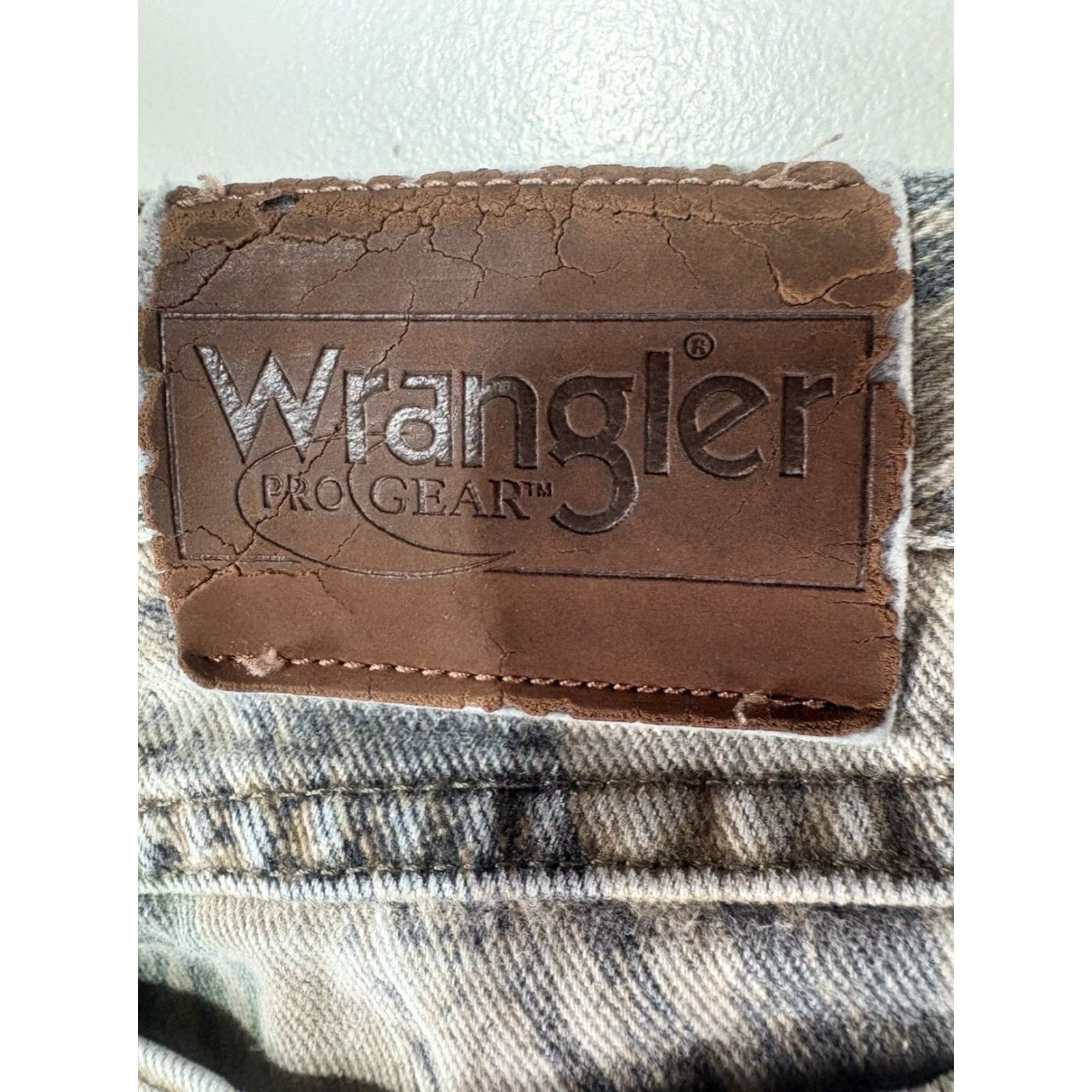 Wrangler VINTAGE Wrangler ProGear Pants Men 36x31 Camo/Brown Canvas Carpenter Workwear 5-Pocket Mens Size US 36 / EU 52 - 6 Thumbnail