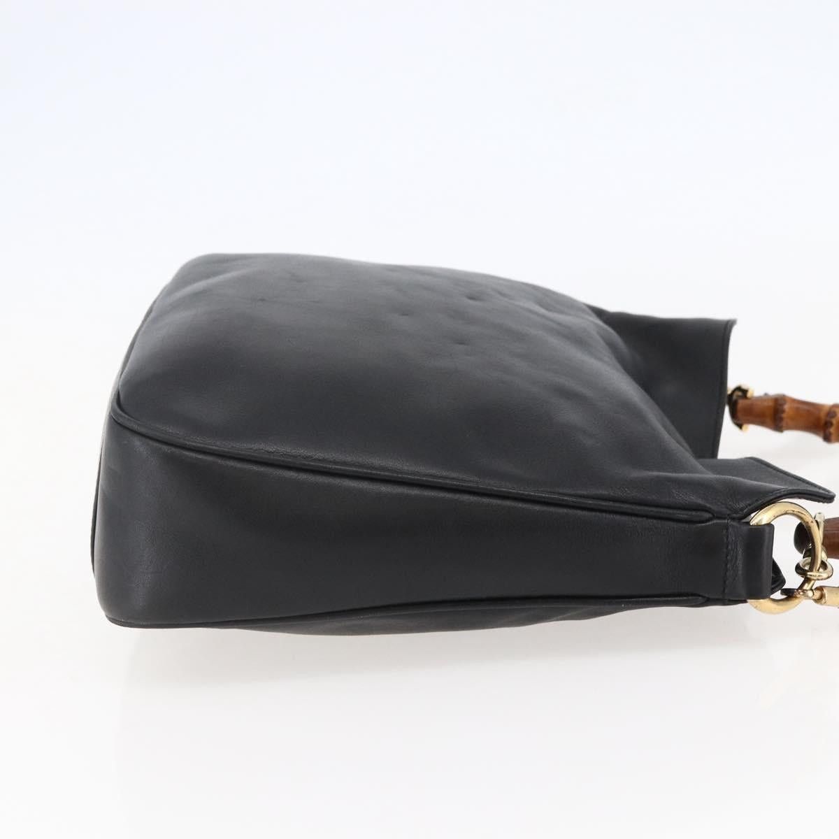 Gucci GUCCI Bamboo Shoulder Bag Leather Black Gold 001 1705 001 Size ONE SIZE - 5 Thumbnail