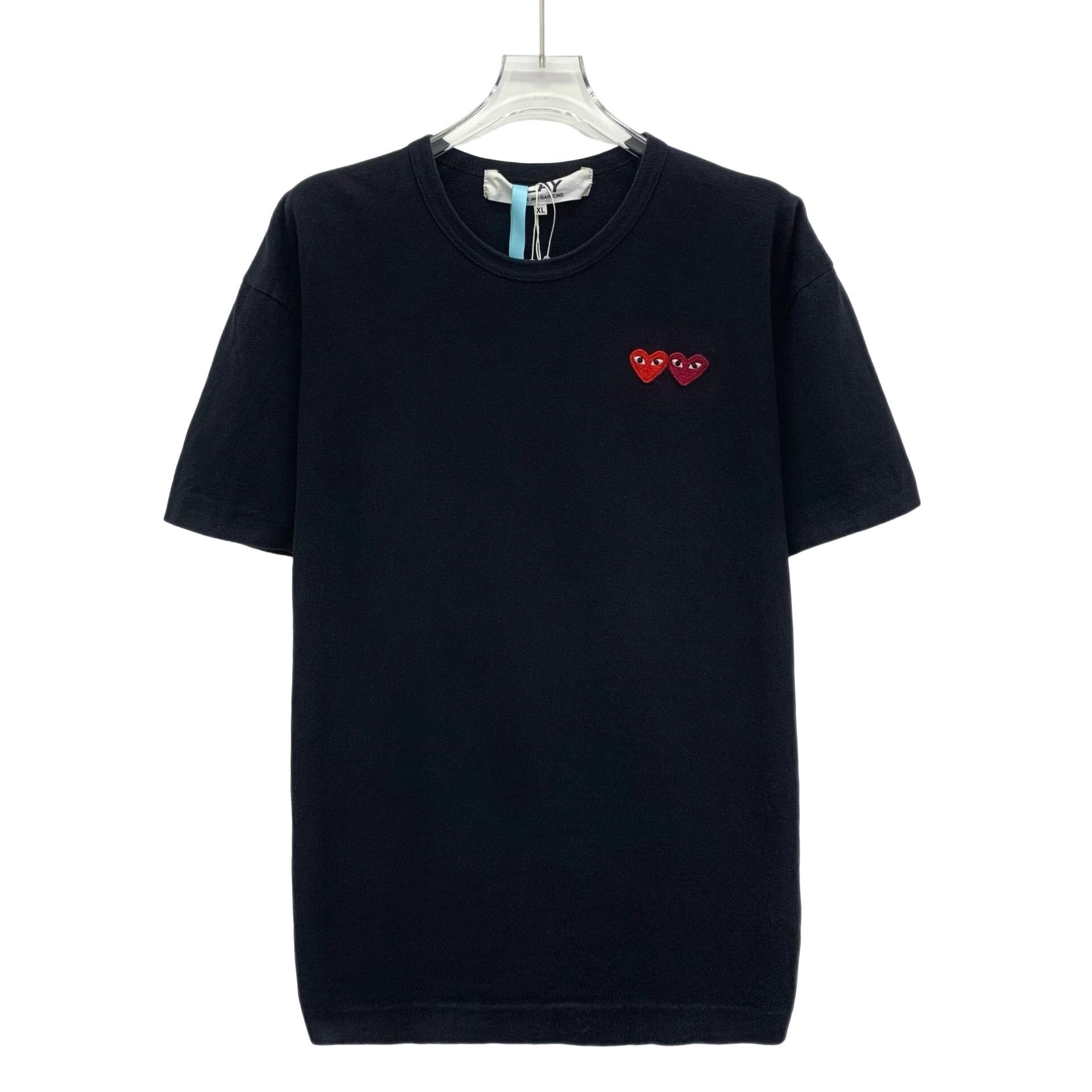 Comme des Garcons PLAY CDG Play Double Heart Short Sleeve T-Shirt XL Size US XL / EU 56 / 4 - 1 Thumbnail
