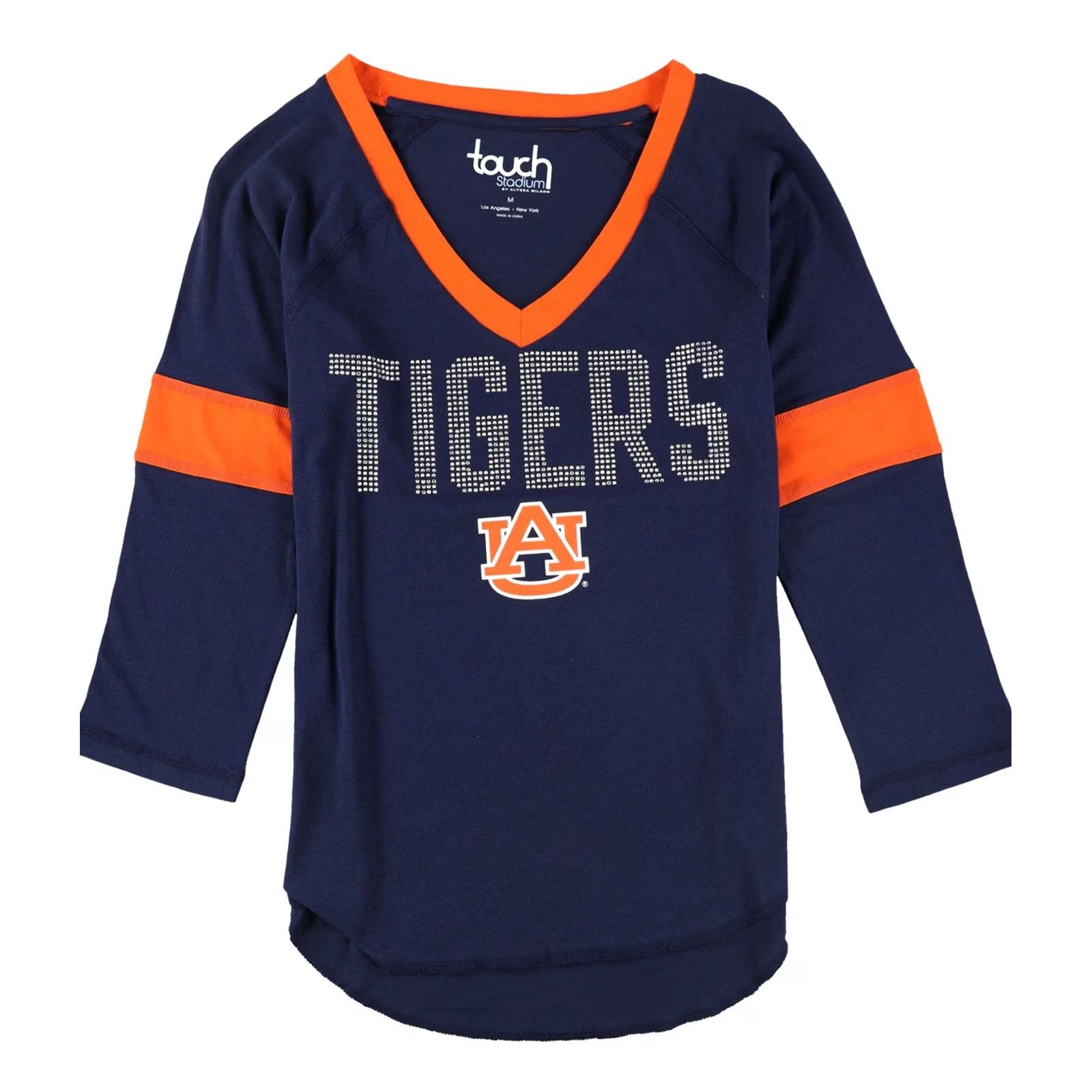 Vintage Touch Womens Auburn University Embellished T-Shirt, Blue, M Size M / US 6-8 / IT 42-44 - 2 Thumbnail