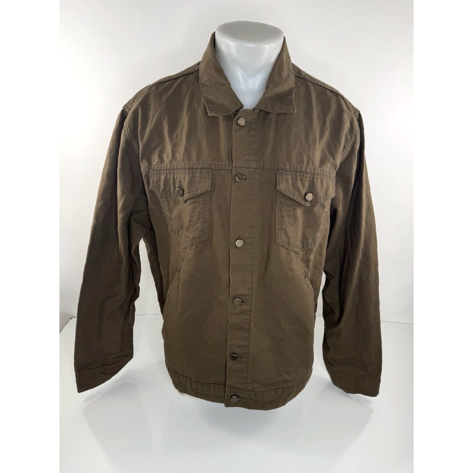 Tecovas Tecovas Waxed Cotton Canvas Mens XXL Ranch Western Field Jacket Size US XXL / EU 58 / 5 - 2 Thumbnail