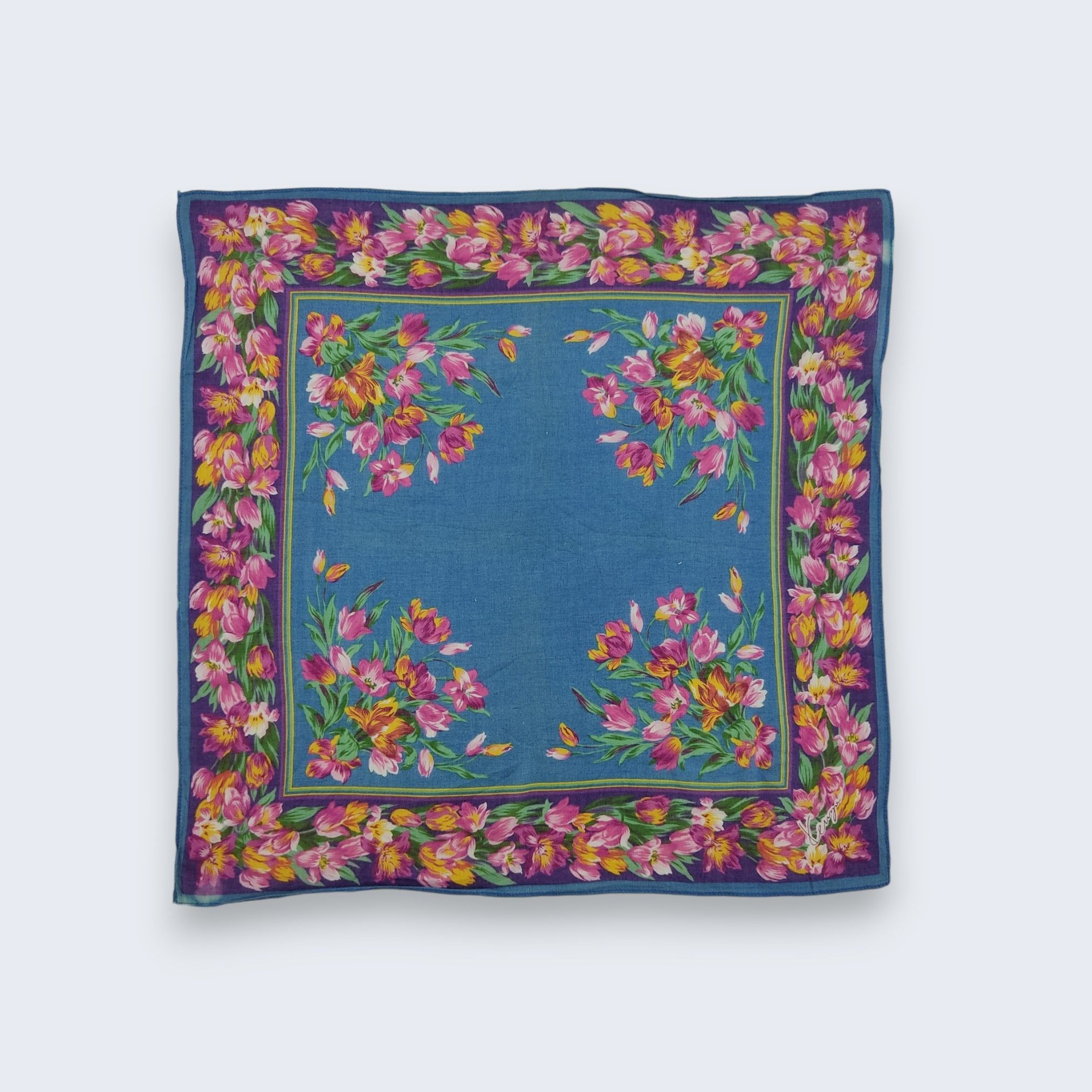 Kenzo Vintage Kenzo Handkerchief Neckerchief Bandana H005M Size ONE SIZE - 2 Thumbnail