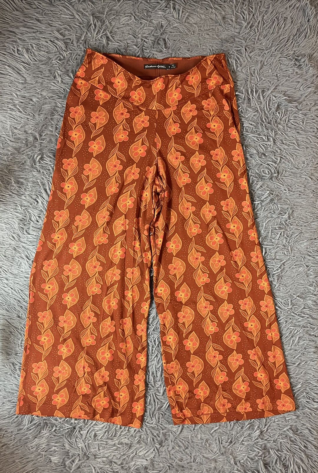 Gudrun Sjoden avant garde wide leg floral print pants