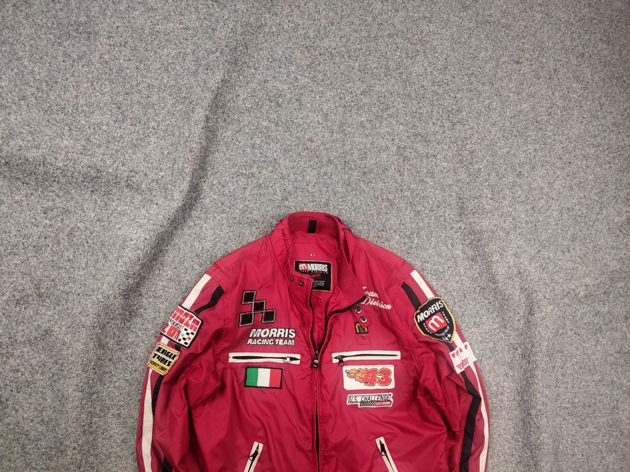 Vintage Morris Jeans Division Logo racing nascar Jacket Y2K
