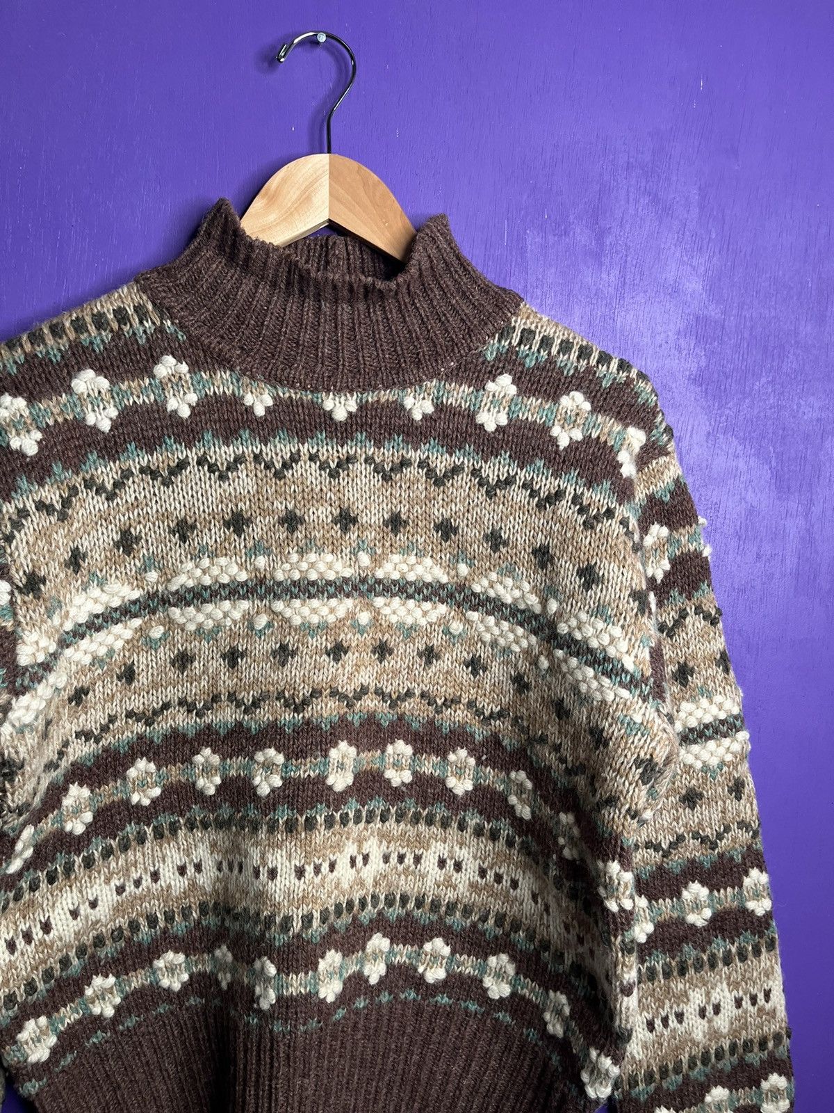 American Eagle Outfitters × Vintage Vintage 90s American Eagle earth tones wool sweater Size US M / EU 48-50 / 2 - 3 Thumbnail