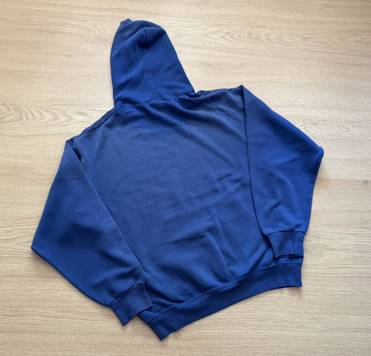 Russell Athletic Vintage 00s Russell Sunfaded y2k Thrashed Boxy Fit Hoodie Size US M / EU 48-50 / 2 - 9 Thumbnail