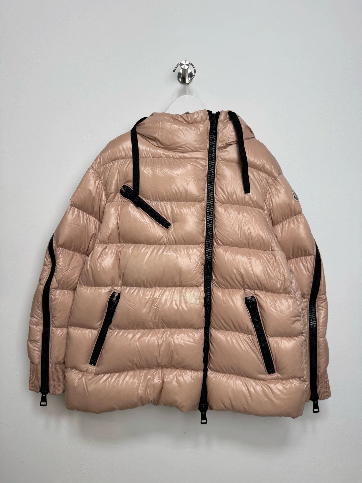 Moncler Moncler liriope pink zip down jacket 0 Size XS / US 0-2 / IT 36-38 - 1 Thumbnail