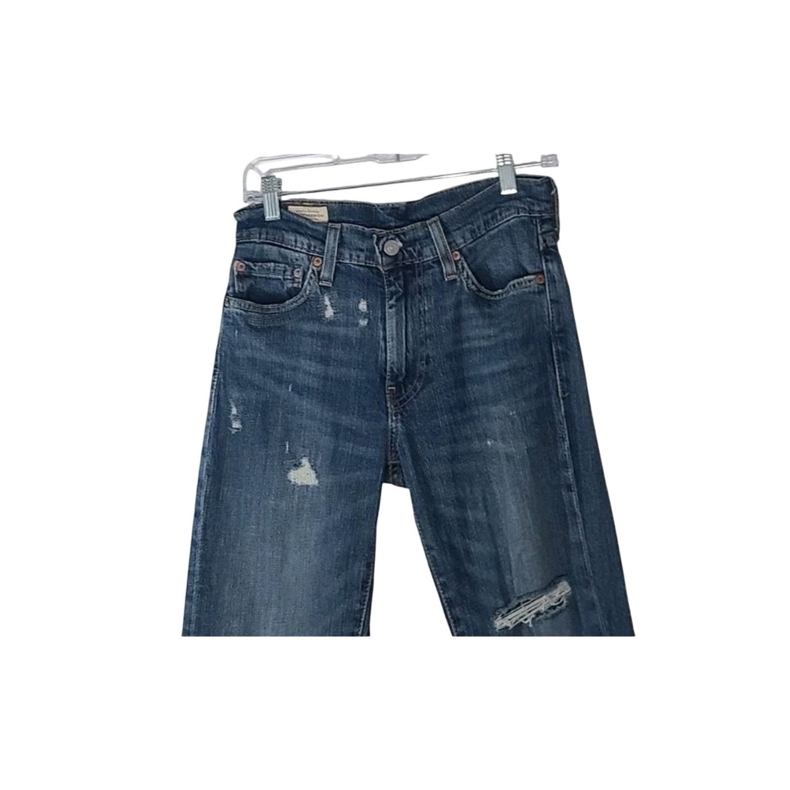 Levi's Levi's Premium 511 Womens Big E Destroyed Jeans 28 X 31 Size 28" / US 6 / IT 42 - 3 Thumbnail