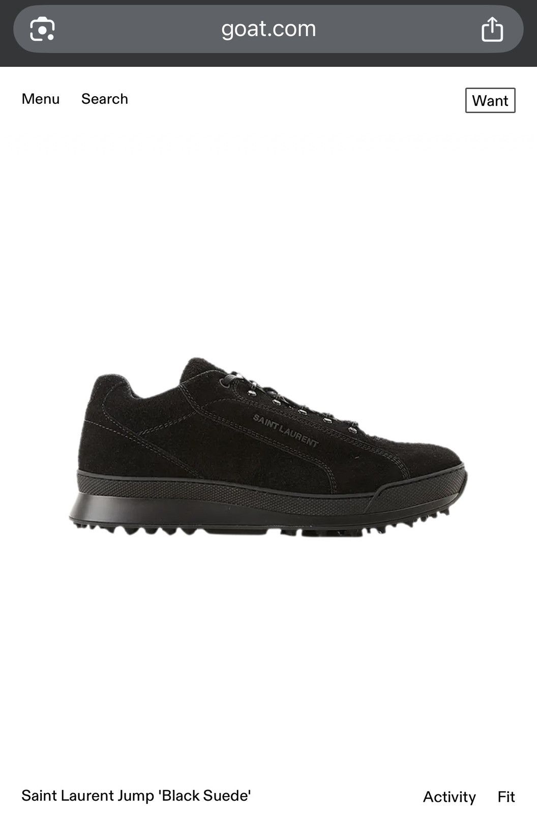 Hedi Slimane × Saint Laurent Paris × Yves Saint Laurent Rare $890Value Brand NEW Sold Out Logo Jumper Sneaker Shoes Size US 10 / EU 43 - 1 Thumbnail