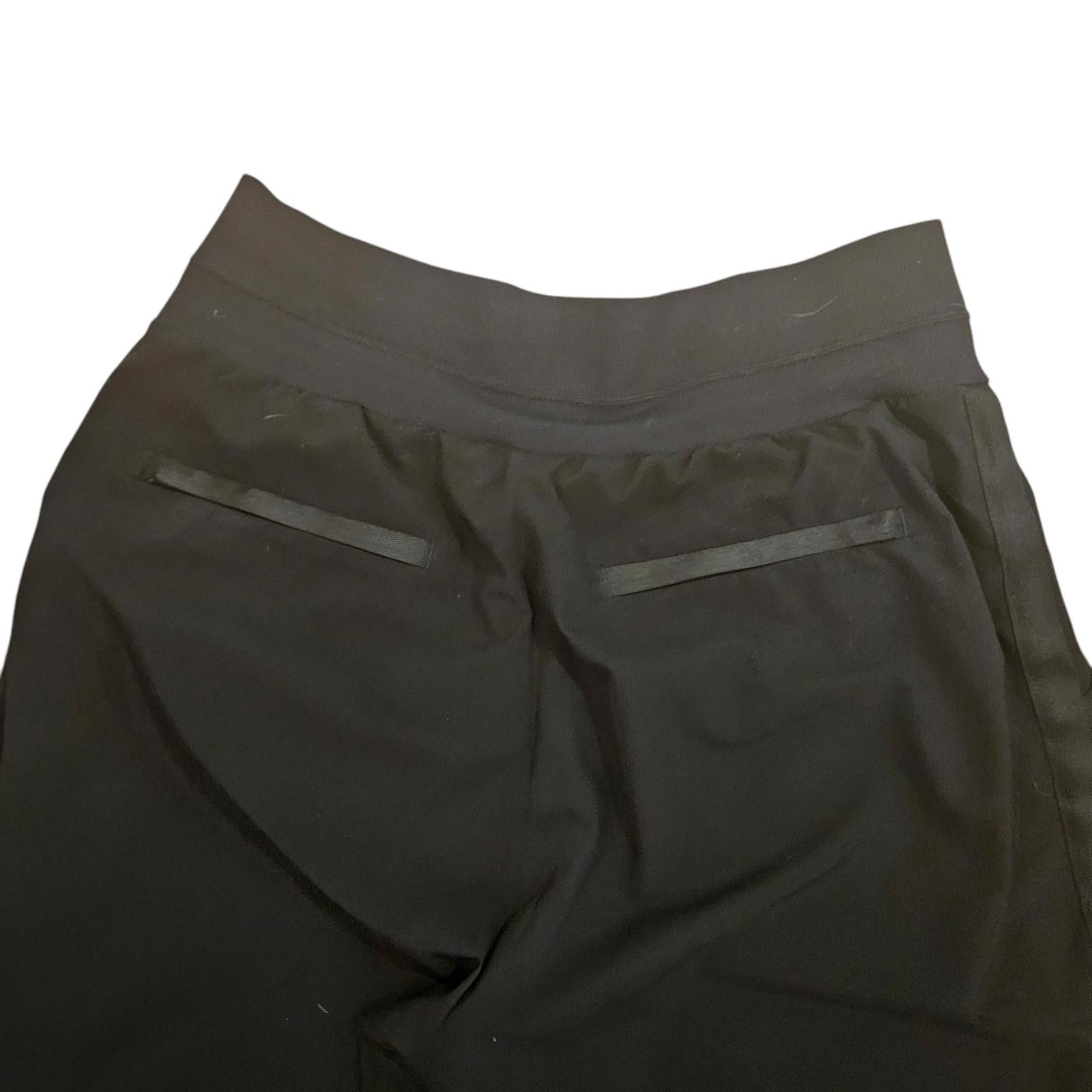 Designer Athleta Black Wide-Leg Pants SZ 10 Size L / US 10 / IT 46 - 3 Thumbnail