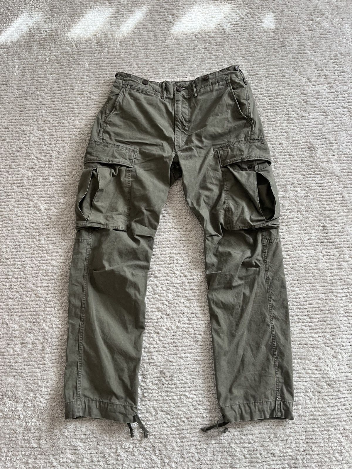 image of Polo Ralph Lauren x Ralph Lauren Double Rl Cargo Pants Ralph Laurent in Green Brown, Men's (Size 32