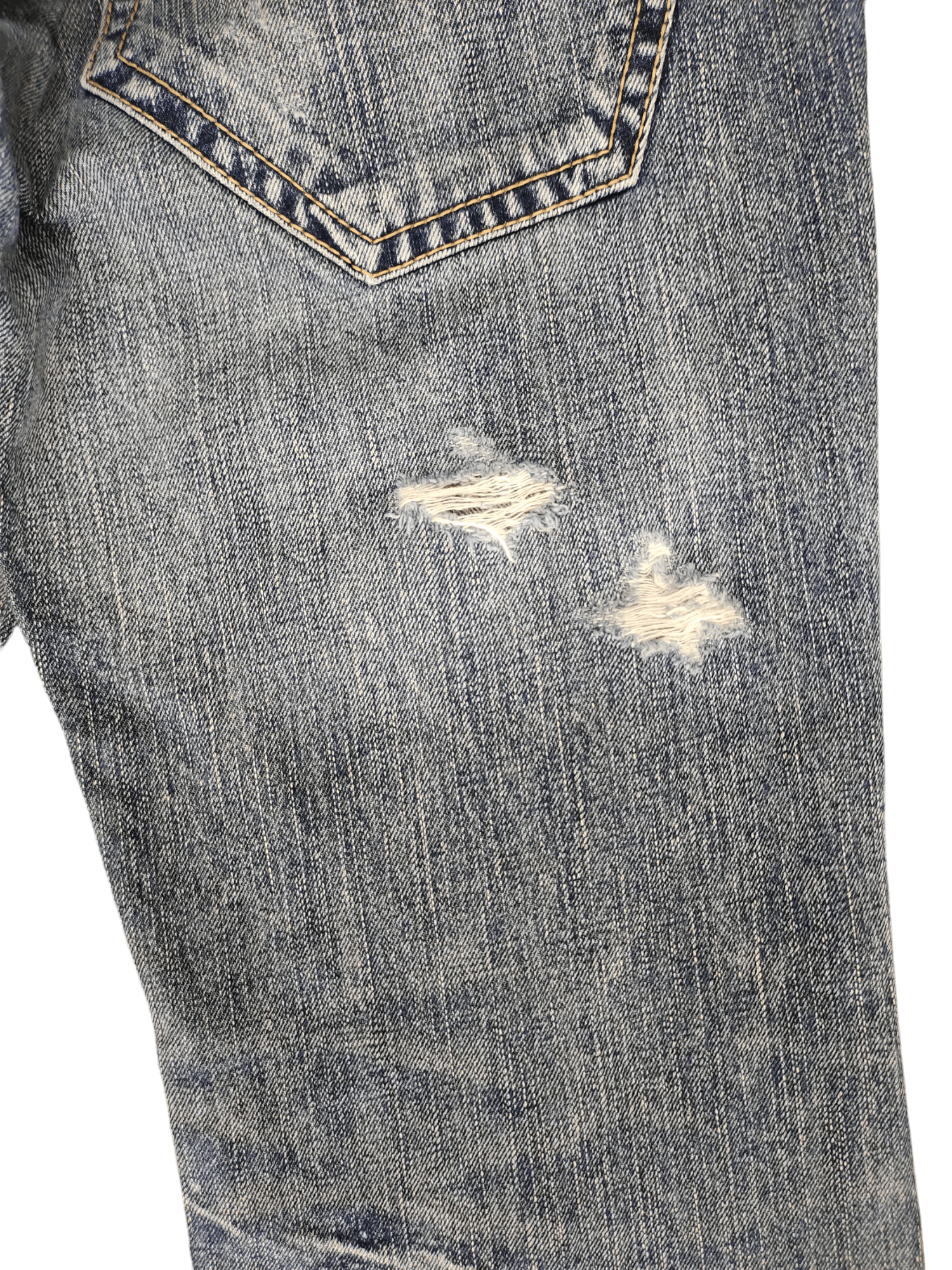 Ermenegildo Zegna EZ By Zegna Distressed Denim Jeans Ermenegildo Zegna Size US 31 - 15 Thumbnail