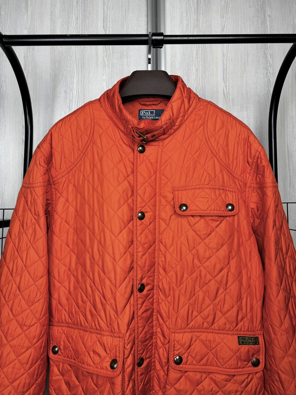 Polo Ralph Lauren Polo Ralph Lauren Orange Quilted Cadwell Bomber Jacket sz XL Size US XL / EU 56 / 4 - 3 Thumbnail