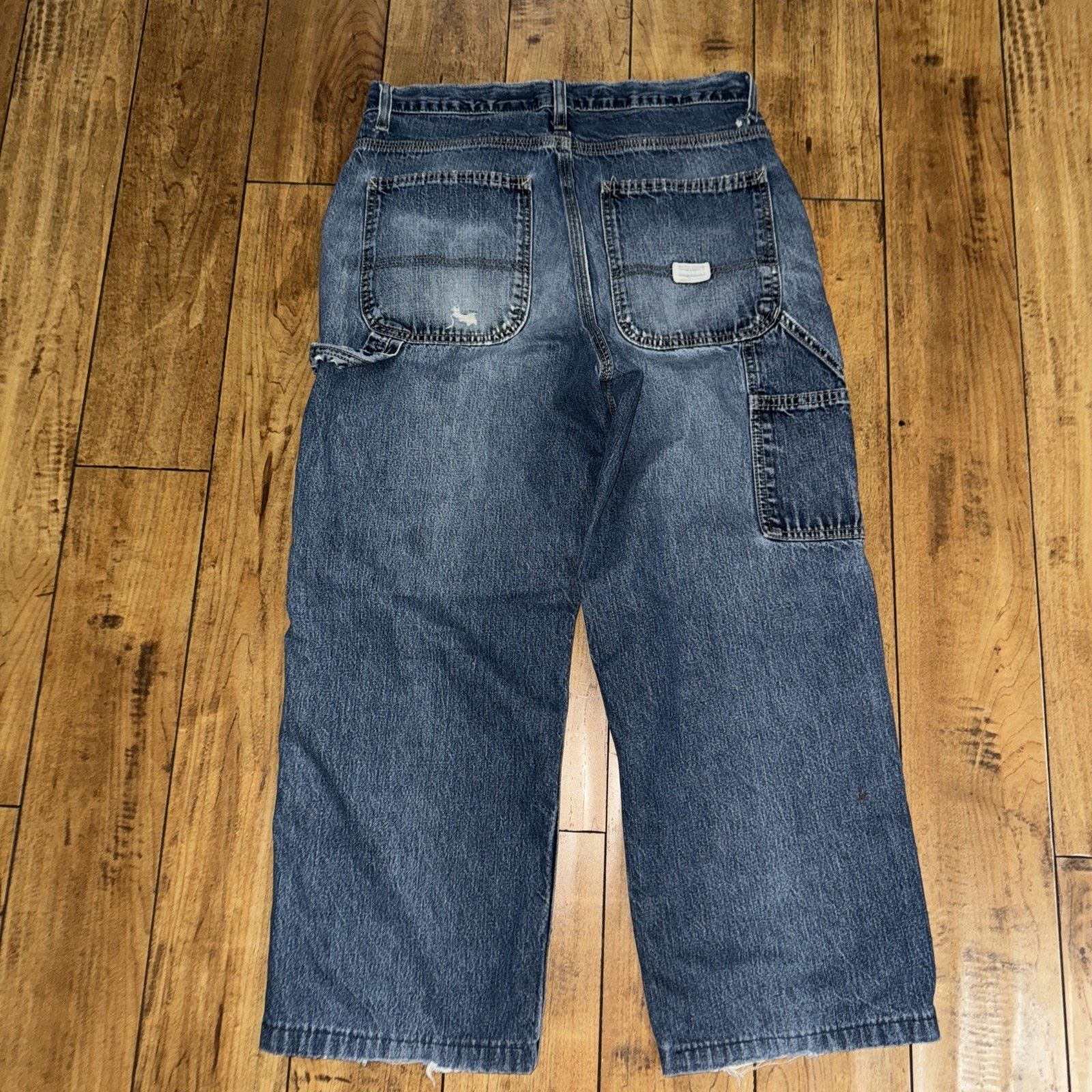 Gap × Vintage Vintage Y2K GAP Carpenter Pants Blue 30x27 Size US 30 / EU 46 - 9 Thumbnail